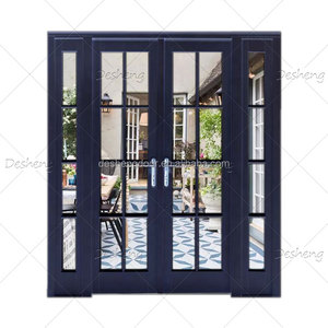 Profilé en aluminium pour portes et fenêtres, format fin pour porte française, porte en aluminium avec vitrage, serrure de porte en aluminium - Product Image 6