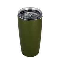 Gobelet isotherme en acier inoxydable de 20 oz avec couvercle et paille, tasse à café de voyage pour le camping, pour boissons chaudes/froides, maintien au chaud 12-24h