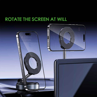 Support magnétique pour téléphone Great Roc K007, rotation à 360°, portable, en ABS, compatible avec tous les téléphones mobiles, pour tableau de bord de voiture, bureau, lit, bureau