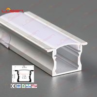 Profilé en aluminium extrudé 6063-T5 pour bandes LED, décorations, service de découpe LS-054