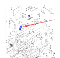 Bouchon en caoutchouc TA1250406R0 D=12,5 L=4mm pour machines à coudre industrielles JUKI DDL-8100E DDL-8700 DDL-9000A LH-3500A