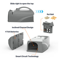 Piège à souris électrique intelligent Tuya WiFi, tueur de rongeurs haute tension, notification à distance via l'application, piège à souris électronique sûr pour entrepôt