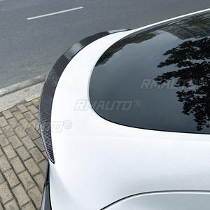 Aileron arrière pour Tesla Model Y 2019-2021 Noir brillant/Aspect carbone, Spoiler de coffre, Lame de coffre, Lame de séparation - Product Image 6