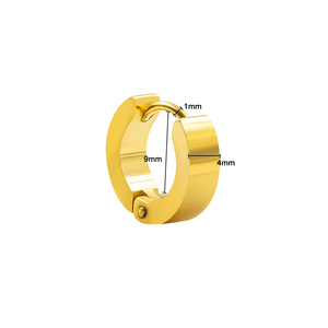 <span class=keywords><strong>Orecchini</strong></span> a Cerchio Rotondi Placcati Oro Nero per Uomo Donna Ragazzi <span class=keywords><strong>Orecchini</strong></span> a Cerchio Huggie Gioielli - Product Image 5