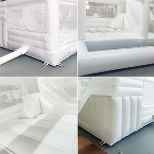 Commercial Luxury All White Wedding Bouncer Jumping Castle <b>Inflatable</b> <b>House</b> Wedding Party <b>Inflatable</b> White <b>House</b> W - Product Image 5