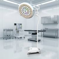 CHYLED500LED Chirurgische Schattenfreie Leuchte 40000-160000 Lux RGB Mobile OP-Lampe 60000 Std. Lebensdauer für Krankenhaus oder Klinik