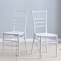 Chaises Tiffany en acrylique pour hôtel, prix d'usine, chaises en plastique pour événements, mariages et fêtes