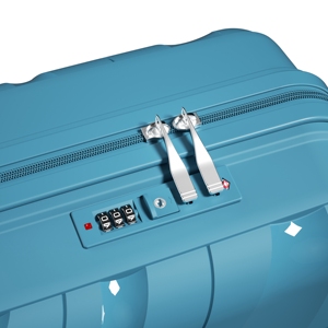 <span class=keywords><strong>Valise</strong></span> de couleur unie en PP avec serrure intégrée Vente en gros d'usine de haute qualité bon marché - Product Image 4
