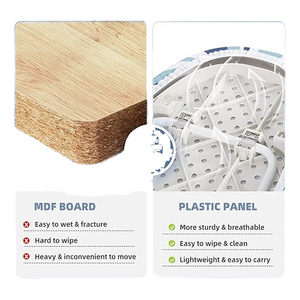 ポータブルミニデスクトップアイロンボードモダンデザイン折り畳み可能な布コットンプラスチックラック家庭用 & 旅行用ワードローブスペース - Product Image 5