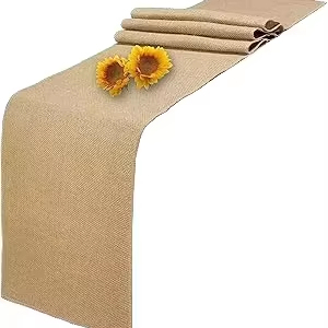 Runner da Tavola Decorativi in Tessuto di Iuta Stile Rustico per Matrimoni, Feste, Vacanze e Decorazioni per la <span class=keywords><strong>Cucina</strong></span> - Product Image 1