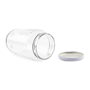 Kosong besar 900ml 1000ml 32oz Virgin minyak kelapa makanan stoples kaca dengan 82mm tutup wadah penyimpanan makanan - Product Image 5