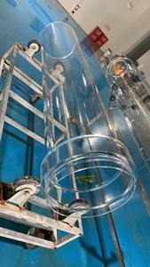 Vidrio de Cuarzo Transparente Personalizado Resistente a Altas Temperaturas, de 200-600 mm de Diámetro Exterior, con Brida Transparente y Opaca Lechosa - Product Image 2