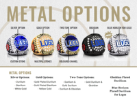 Bagues de championnat personnalisées les plus vendues pour les universités - Basketball, Hockey, Football fantaisie, USSSA ; Alliage ; CMA