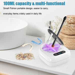 Limpiador Ultrasónico Portátil con Desinfectante UV para Retenedores <span class=keywords><strong>Invisalign</strong></span>, Protectores Bucales, Dispositivo de Cuidado Dental para Limpieza Profunda - Product Image 6
