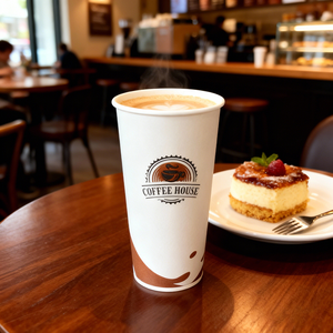 Gobelet en papier à paroi simple, léger, jetable, personnalisable, pour boissons, aspect chic, OEM/ODM, pour salle de pause, vente en gros - Product Image 6