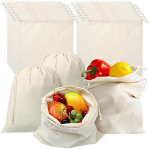 Sac à pain en toile de coton biologique réutilisable écologique français imprimé avec un logo personnalisé - Product Image 1