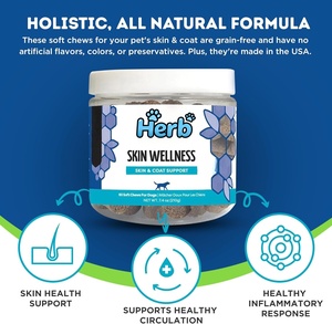 Suplemento Masticable Suave para Piel y Pelaje de Perros, Marca Privada OEM/ODM, Enriquecido con Biotina, Fórmula para el Cuidado de la Salud de las Mascotas, Alivia la Picazón y da Brillo al Pelaje - Product Image 3