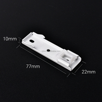Supports de fixation universels pour rail de rideau, en alliage d'aluminium, pinces de fixation pour rails électriques droits et courbés, accessoires.