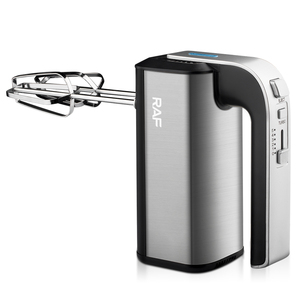 Mezclador de alimentos de mano eléctrico de mano de huevo de masa de 5 velocidades con varilla doble multifuncional RAF 800W con batidor y batidor de gancho - Product Image 5