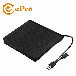 EPro EDD01 nuevo portátil Ultra Slim USB 3,0 CD DVD ROM Player quemador lector unidad de dvd externa