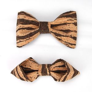 <span class=keywords><strong>Pajarita</strong></span> de <span class=keywords><strong>Corcho</strong></span> para Hombre, Ecológica, con Diseño de Madera Natural, Ligera, Creativa, para Bodas, Fiestas, Negocios, Pre-Atada - Product Image 1