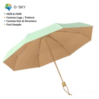 Parapluie pliant personnalisé entièrement imprimé, résistant au vent, en tissu haute densité, pour cadeaux promotionnels d'entreprise