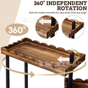 Wooden <b>Cake</b> <b>Stand</b> <b>3</b> <b>Tier</b> Rustic Wedding Dessert Tray Cupcake Holder Serving Rack - Product Image 3