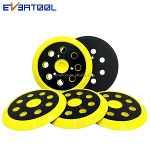 EVERTOOL Piatto di Supporto Semiflessibile da 5 Pollici con 8+2 Fori e Bordo in PU Morbido <span class=keywords><strong>per</strong></span> Lucidatrice Orbitale DA, <span class=keywords><strong>per</strong></span> Pannelli Auto Curvi - Product Image 1