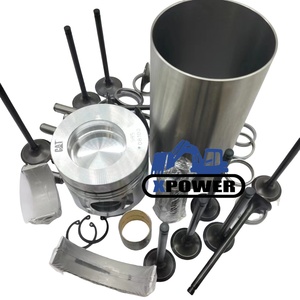Kit de chemises de cylindre XPower neuf avec segments de piston S6K pour pelle sur chenilles 320B 320L Noir/Argent - Product Image 1