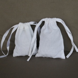 Sac de courses en coton biologique recyclable personnalisé avec impression sérigraphique, en toile écologique avec cordon de serrage - Product Image 4