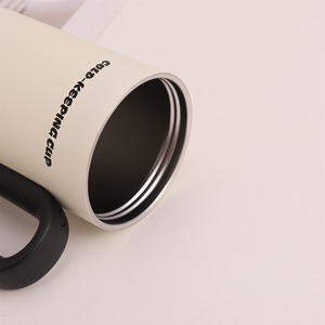 Taza de agua aislada de acero inoxidable 316, taza de café de viaje con asa de gran capacidad, taza Ice King para uso en oficina, regalos de negocios - Product Image 6
