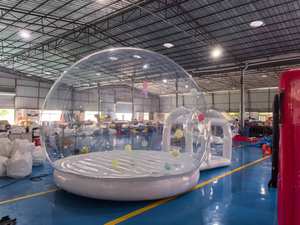 Cupola Gonfiabile per Feste Tenda a Bolla Gigante da Esterno Trasparente <span class=keywords><strong>con</strong></span> <span class=keywords><strong>Palloncini</strong></span> <span class=keywords><strong>Casa</strong></span> Gonfiabile a Bolla per Saltare - Product Image 4