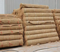 Couverture en fibres de coco pour renforcement du gazon, tapis biodégradable anti-érosion pour la protection des pentes