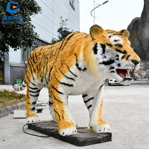 SGAA09 High Quality Zigong Animatronic Animals <b>Real</b> Size <b>Tiger</b> Robotic Animatronic <b>Tiger</b> Model for Sale - Product Image 5
