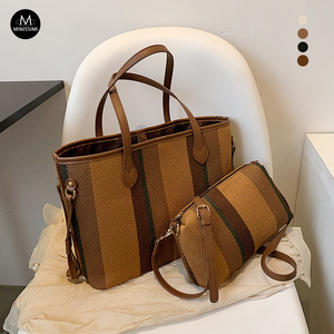 Bolsos de mano de cuero de diseñador de lujo para mujer, bolso de hombro de gran capacidad para mujer, bolsos de moda para mujer, bolsos de algodón, bolsos de compras - Product Image 3
