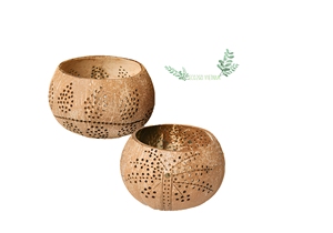 Porte-bougie chauffe-plat en coquille de noix de coco, parfumé, résistant à la chaleur, écologique, haute qualité, de Eco2go Vietnam - Product Image 6