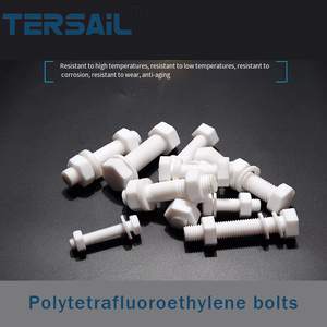 Usine PTFE Boulon PTFE <span class=keywords><strong>Vis</strong></span> Écrou <span class=keywords><strong>Vis</strong></span> PTFE <span class=keywords><strong>Vis</strong></span> Corrosion M5 M6 M8 Personnalisation résistante - Product Image 2