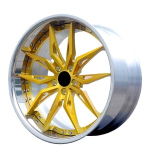Pintura completa dorada 22 pulgadas 5 agujeros 5x112 monobloque superventas <span class=keywords><strong>llantas</strong></span> de coche forjadas - Product Image 3