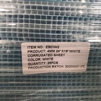 Offre Spéciale 24x18 4mm feuilles de plastique PP blanc excellente sérigraphie UV 3mm y compris l'éclairage de prix concurrentiel de moulage de coupe