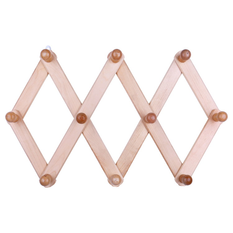 K & B, новинка, лидер продаж, вешалка для хранения естественной шляпы и одежды, Настенная складная деревянная вешалка для пальто