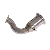 Header Knalpot Downpipe 200CELL High Flow Langsung dari Pabrik, Peningkatan Tenaga untuk Porsche Cayenne E3 3.0T 2018+ SS304, Upgrade Dumppipe
