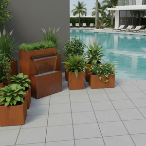 Fournisseur <span class=keywords><strong>en</strong></span> gros de jardinières <span class=keywords><strong>en</strong></span> acier Corten, pots à fleurs <span class=keywords><strong>en</strong></span> métal pour projets de jardinage, grossiste, distributeur, importateur - Product Image 4