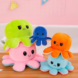 Gros Faible QUANTITÉ MINIMALE DE COMMANDE Bonne Qualité Réversible Poulpe En <span class=keywords><strong>Peluche</strong></span> Double Face Flip En <span class=keywords><strong>Peluche</strong></span> Mignon Jouet - Product Image 5