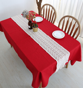 Retro corte encaje <span class=keywords><strong>gancho</strong></span> flor hueco algodón borla mantel <span class=keywords><strong>mesa</strong></span> <span class=keywords><strong>de</strong></span> comedor decoración hecha a mano Navidad ganchillo camino <span class=keywords><strong>de</strong></span> <span class=keywords><strong>mesa</strong></span> - Product Image 3