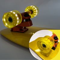 Roues de skateboard professionnelles 70*50mm en PU 78A, roues vierges pour longboard, personnalisables, antidérapantes et durables