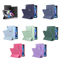 Nouvelle coque de tablette intelligente en cuir TPU à triple pliage pour iPad Air6 11/13 pouces Housses de protection pour iPad Pro 2024