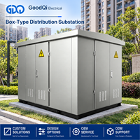 Transformateur de sous-station préfabriqué de type boîtier haute tension, protection IP40, unité d'alimentation industrielle métallique montée au sol