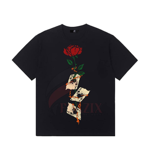 Camiseta Deportiva Holgada de Manga Corta para Hombre, 100% Algodón, 240g, Impresión Digital, Tela de Chifón No Tejida, Diseño Liso - Product Image 1