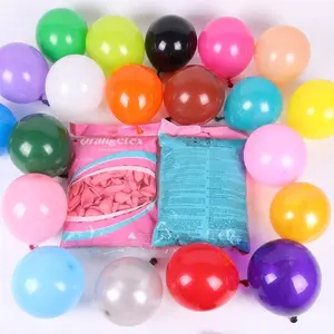 Хит продаж, латексные шары 5 дюймов 100%, стандартные пастельные хромированные металлические цветные гладкие латексные шары