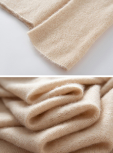 <span class=keywords><strong>Pull</strong></span> en <span class=keywords><strong>cachemire</strong></span> et laine mélangée pour <span class=keywords><strong>femme</strong></span>, coupe ample, avec boutons aux épaules, fabrication sur mesure - Product Image 6